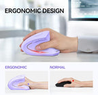 TECKNET Ergonomic Mouse, Wireless Bluetooth Vertical Mouse, 4800 DPI Optical Tracking, 6 Adjustable DPI, Quiet Clicks, 2.4GHz with USB A Receiver, 12 Months Battery, 6 Buttons, Wide Compatibility