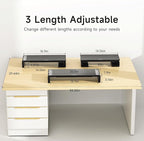 OImatser Monitor Stand Riser 3.0 USB HUB, Type-C Data Port, Foldable Computer Monitor Riser, Adjustable Length Computer Stand and Storage Drawer & Pen Slot, Phone Stand for Computer