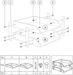 Leather Desk Organizer,2-Tier Stackable Letter Tray Holder,Office Supplies Desktop Storage Box for Document,Stationery,Magazines,Newspapers,Letters and Other Home Office Paper Sundries,Coffee