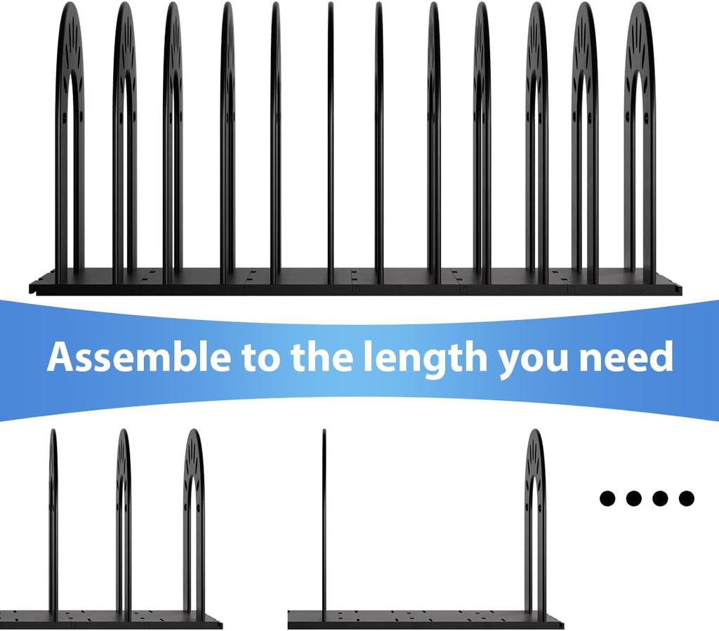 File Organizer,Desk Organizer,Binder Organizer for Desk, Mail Organizer,Adjustable Vertical Magazine File Holder for Office School & Classroom (black)