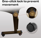 Folding Conference Table,Mobile Conference Room Table Rolling Meeting Table with Caster Wheels,Flip Top Mobile Training Tables,Foldable Rectangle Seminar Tables for Office,Classr (8pack, 55.1in)