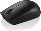 Lenovo 300 Wireless Mouse – Computer Mouse for PC, Laptop with Windows – Ambidextrous Design – 2.4 GHz Nano USB Receiver – 12 Month Battery Life