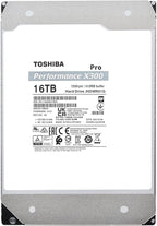 Toshiba X300 PRO 16TB High Workload Performance for Creative Professionals 3.5-Inch Internal Hard Drive – Up to 300 TB/Year Workload Rate CMR SATA 6 GB/s 7200 RPM 512 MB Cache - HDWR51GXZSTB