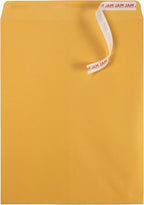 JAM PAPER 12 x 15 1/2 Open End Catalog Recycled Envelopes with Peel and Seal Closure - Brown Kraft - Bulk 250/Box