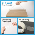 Art3d 36 Rolls Packing Tape - Clear Carton Sealing Tape Heavy Duty, 1.88" x 55 yds, 2.2 mil Thick