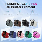 FLASHFORGE Rapid PLA Filament 1.75mm, High Flow Speedy 3D Printer Filament, Experience Exceptional Performance with 500mm/s High-Speed Printing, Neatly Wound & Top-Notch Filament (Ruby Red)