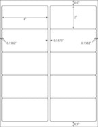 10 Up - Shipping Address Labels - 2" x 4" - 50000 Labels