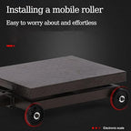 Large Platform Scale with Wheel 660 LB Floor Weight Computing Postal Scale Digital Perfect Industrial Platform Scale Foldable for Postal Luggage Shipping Mailing Weighing