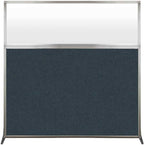 Versare Hush Screen Portable Room Divider | Workstation Wall Divider | Freestanding Privacy Hush Panels | Frosted Windows | Fabric Office Divider Screen | Great for Room Separation