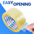 ADHES Packing Tape Shipping Tape Packaging Tape for Moving Boxes, 60yard Per Roll 1.88inch Width 2.7Mil Thickness