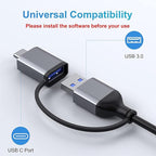 LIONWEI USB 3.0 to Dual HDMI Docking Station for Windows & macOS, USB C Adapter 2 Monitor Splitter for MacBook Pro/Air/M1/M2/Dell/HP/Lenovo/Surface