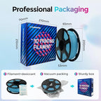 FLASHFORGE Rapid PLA Filament 1.75mm, High Flow Speedy 3D Printer Filament, Experience Exceptional Performance with 500mm/s High-Speed Printing, Neatly Wound & Top-Notch Filament (Ice Blue)