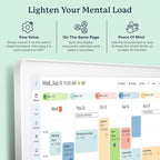 Skylight Calendar Max: 27-Inch Smart Digital Calendar & Chore Chart, Family Organizer with Interactive Touchscreen Display – Wall Mountable in Portrait or Landscape, Classic White Frame