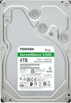 Toshiba S300 PRO 4TB Surveillance 3.5” Internal Hard Drive – CMR SATA 6 Gb/s 7200 RPM 512MB Cache - HDWTA40UZSVAR