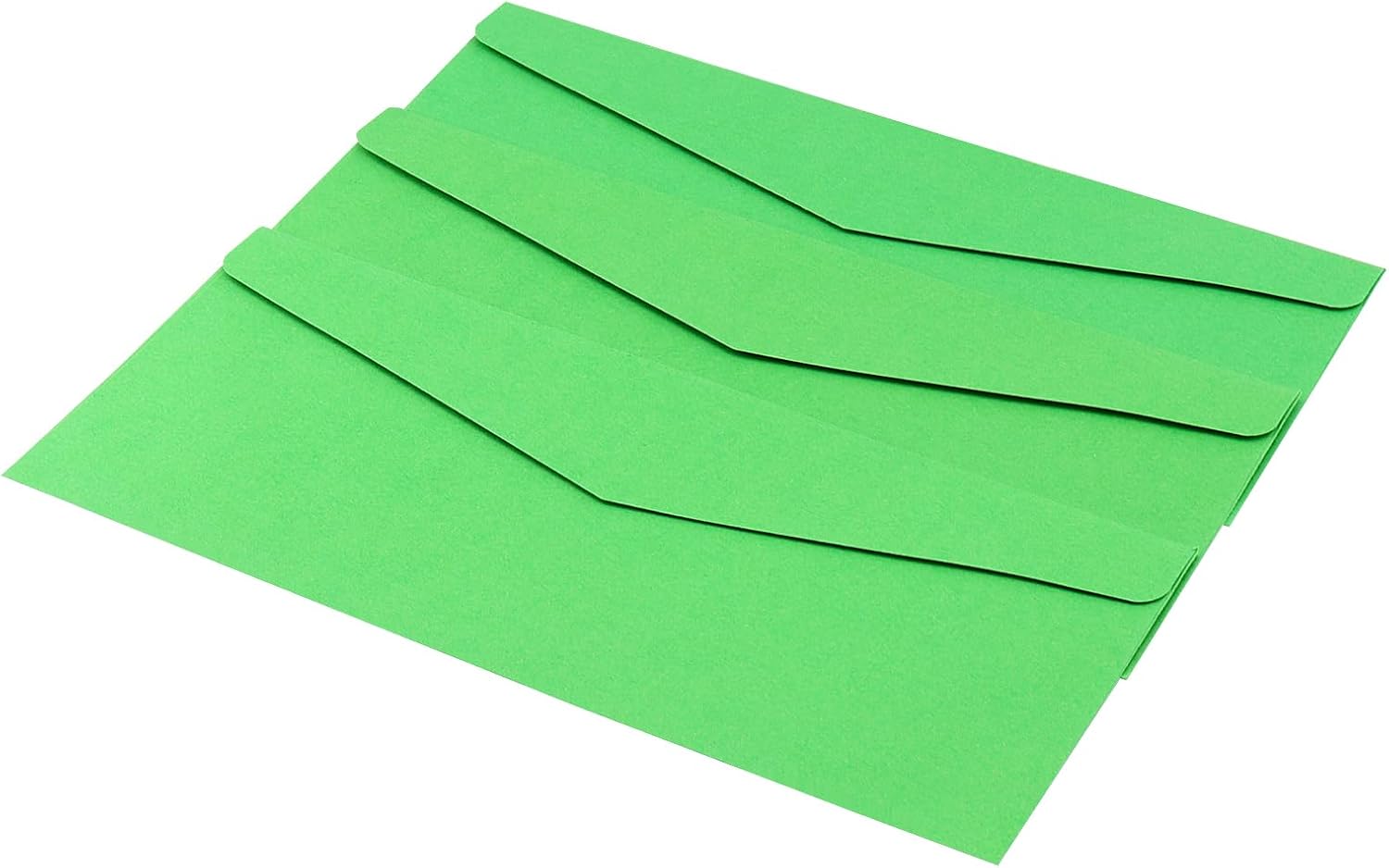 SHEUTSAN 500 Pack 9.5 x 4 Inch Green envelopes, Greeting Card Envelopes, Standard V Flap Business Mailing Envelopes for Greeting Cards, Invitations, Mailing