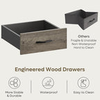 Bestier L Shaped Desk with 4 Drawers, 63" x 47" Executive Desk with Open Storage & Monitor Stand, Corner Desk with 2 File Drawers & Modesty Panel for Home Office, Gray