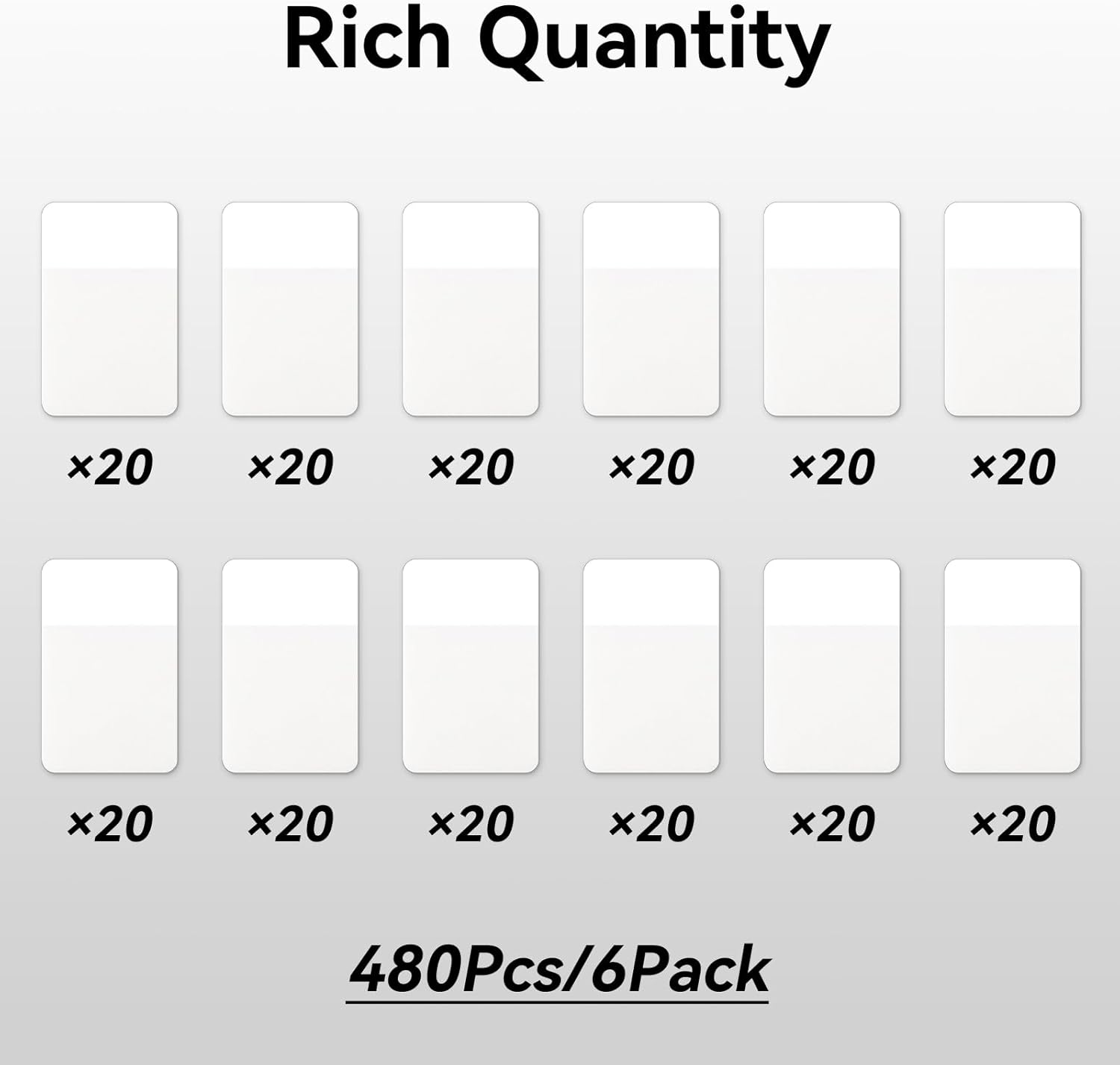 Sticky Index Tabs, Page Markers Writable File Tabs Flags for Notebooks, Binders, File Folders, Books 1.6 x 1 Inch, White (480 Pieces)