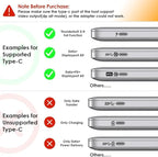 WAVLINK USB C Docking Station for MacBook Dell XPS 13/15, Lenovo Yoga, HP Laptops, USB C to Dual HDMI Monitors for Windows, Dual HDMI, Displayport, VGA, 3 USB 2.0 Ports, Silver