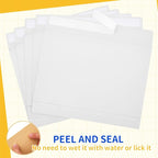 20 Pcs 12 x 16 x 1.6 Inch Large Expandable Catalog Envelopes Manilla Kraft Peel and Seal Envelopes Light Large Mailing for Office Home Documents Magazines Photos Storage Organizing (White)