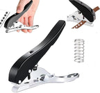 Single Hole Punch 1/4 inch-6mm Round Heavy Duty Hole Puncher Badge Hole Punch Paper Punch Portable Hand Held Long Hole Puncher for Craft Paper Plastic Cardboard Business Card Photos-Black