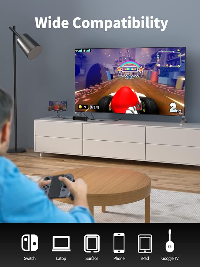 Lemorele 13 in 1 USB C Docking Station for Triple Monitors, Dual 4K HDMI, 1000M RJ45, VGA, 4 USB 3.0/2.0, SD/TF, 3.5MM Audio, USB C 3.0, 100W PD, Compatible with Type C Laptops