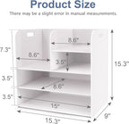 SONGWAY Desk File Organizer with Handle - Desktop File Sorter, Paper Storage Holder, Paper Letter Tray, Desk Organizers and Storage for Home Office School