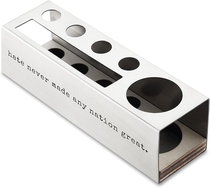 Hate Never Made Great, Racial Equality Anti Racism Pen Holder, Human Rights, Social Activist Gifts Desk Decor Stainless Steel Pencil Holders WCC62
