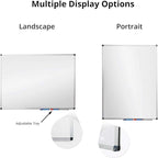 36 x 24 inch Magnetic Dry Erase Board, DexBoard Mall-Mounted Aluminum Frame White Board with Pen Tray, Dry Erase Marker Whiteboard for Office, School and Home Usage