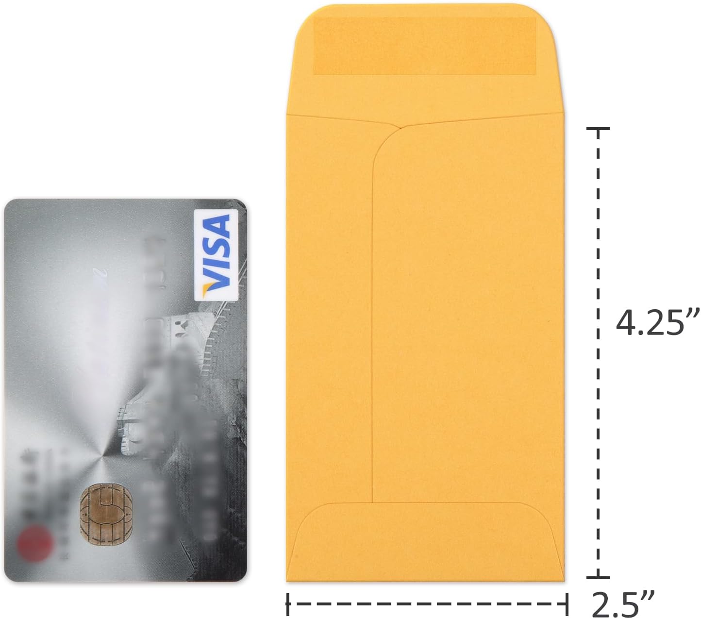 ValBox Coin Envelopes Small Parts Envelope with Gummed Flap for Home, Garden or Office Use, Kraft Seed Envelopes 500 per Box (Brown, 3 (2.5x4.25 Inches))