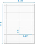 MaxGear Business Card 200 Printable Business Cards, Printable Card Paper Compatible with Laser & Inkjet Printer, Double-sided Printing, Heavyweight, Matte White Paper, 10 Cards/Sheet, 3.5" x 2" (8871)