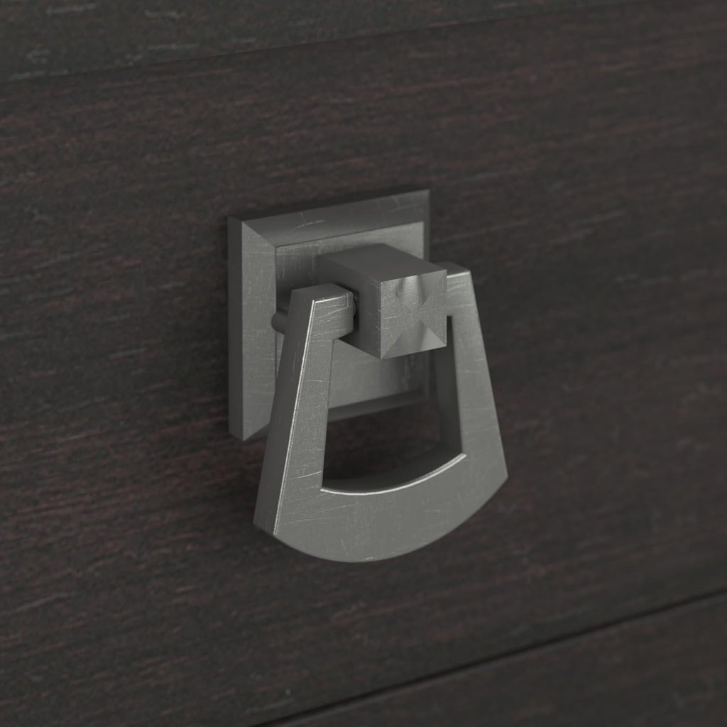 Bush Furniture Salinas 2 Drawer Lateral File Cabinet in Vintage Black, Home Office Storage Solution, Organizer with Drawers for Workspace, Filing Unit