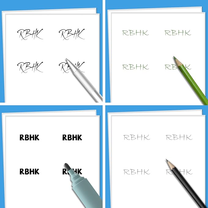 RBHK Sticker Paper, 8.5" x 11" Full Sheet Label Stickers Paper for Laser & Inkjet Printers (500 Sheets, 500 Labels)