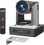 PTZ Camera, AI Auto Tracking 1080P60 PoE, 20X Optical Zoom, 3G-SDI HDMI USB3.0 LAN, Live Streaming for Church Meeting Education Sport Hospital Wedding