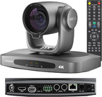 4K NDI PTZ Camera with AI Auto Tracking 21X Optical Zoom HDMI/SDI/USB 3.0/PoE/IP for Church Worship, Live Events, Video Conferencing (OBS, vMix, Zoom, Teams)