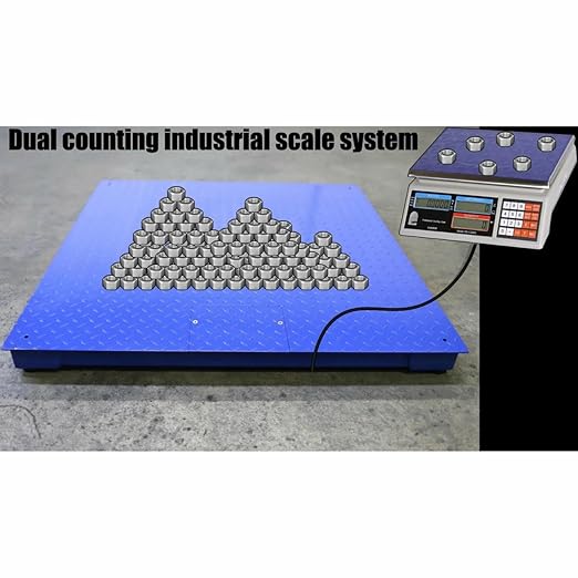 Liberty Scales LS-700-DC Dual Counting Smart Weighing Systems, Size 40" x 40" - C-Scale (13 lb x .0004 lb) / Floor Scale 2500 lb x .5 lb