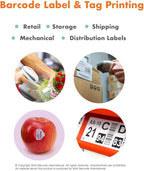 Direct Thermal Paper Label/IndustrialGrade 4" x 6", with Perforation, 3" Core, 8" OD,1000 Pcs/Roll (4Roll/Box) - Purple