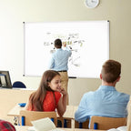 VIZ-PRO Dry Erase Board/Whiteboard, 60 x 48 Inches, Wall Mounted Board for School Office and Home 5' x 4'