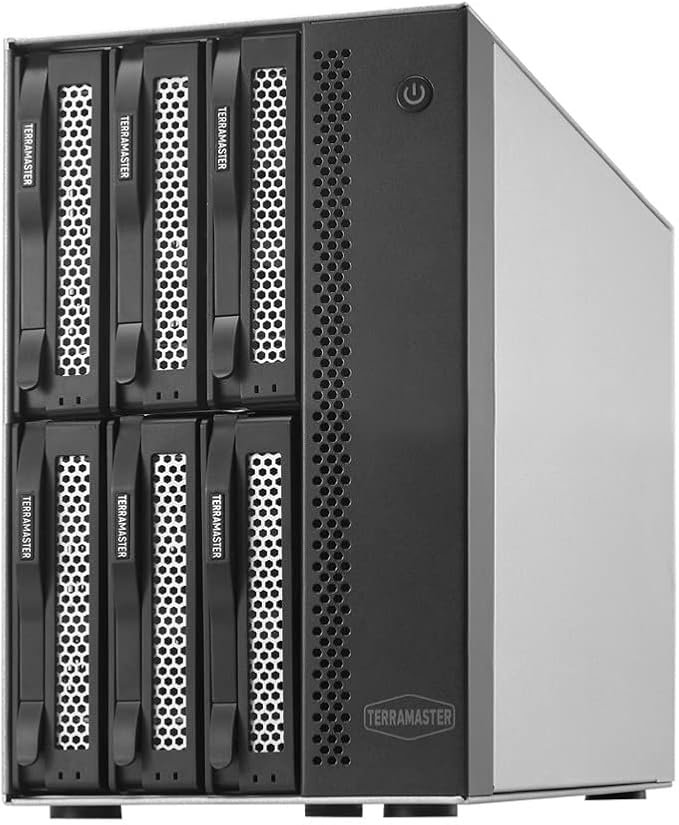 TERRAMASTER D6-320 External Hard Drive Enclosure - USB 3.2 Gen2 10Gbps Type-C HDD Storage Hot Swappable Plug and Play (Diskless)