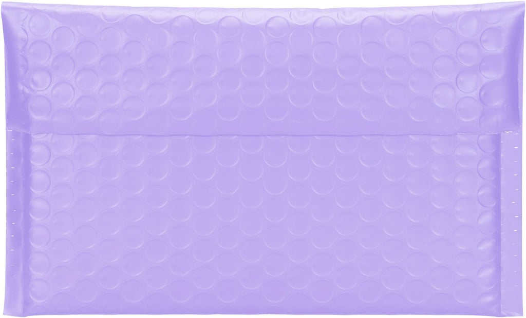 Purple Side-Loading Bubble Mailers 8 x 5 Inches,Self-Seal Padded Mailing Envelopes, Pack of 27