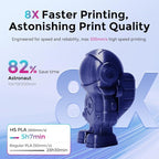 FLASHFORGE Rapid PLA Filament 1.75mm, High Flow Speedy 3D Printer Filament, Experience Exceptional Performance with 500mm/s High-Speed Printing, Neatly Wound & Top-Notch Filament (Orange)