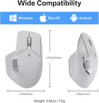 Rapoo MT760 PRO Wireless Mouse, NearLink + Bluetooth 5.0 Multi-Device, 12K DPI, 2K Polling, Ergo for Work & Gaming, 11 Programmable Buttons, On-Board Memory, Quiet Clicks, USB-C, 120 Days Battery Life