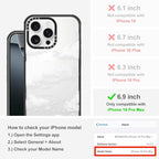 MOSNOVO Case for iPhone 16 Pro Max, [10ft 4X Military-Grade Drop Protection] Durable & Shockproof Phone Case Cover Design for iPhone 16 Pro Max - Cloud - Clear Black