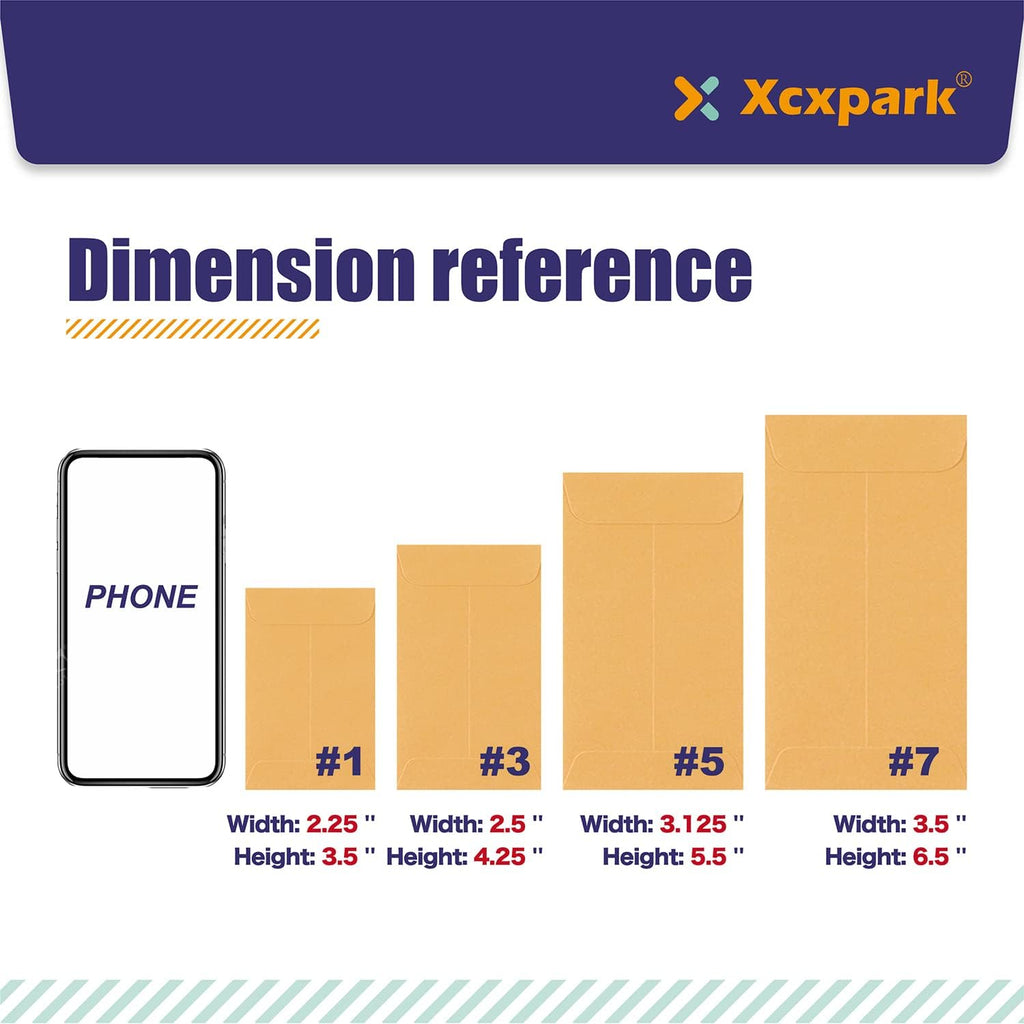 200PCS #5 Coin Envelopes 3.125x5.5 inches Brown Kraft Envelopes Classic Small Parts Gummed Flap for Coins, Cash, Credit Cards, Seeds