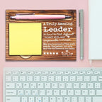 Thank You Appreciation Gift for Leader, Great Leader Gifts for Women, Best Team Leader Gifts for Women Men, Going Away Gift Retirement Gift for Leader, Leader Self-Stick Note Pad Holders-DW50