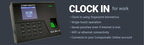 COMPUMATIC Biometric Fingerprint Time Clock with Online Cloud Hosted Software, Automatic Real-Time Punch Upload with WiFi or Wired Ethernet Connection