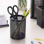 Comix Pen Holder Desk Organizer, Wire Mesh Pencil Cup with Foam Pad and Non-Slip Bottom Office Supplies Desk Accessories for Home Office School, 1 Pack