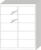 2" x 4" Address Labels Sticker Paper for Laser/Ink Jet Printer mailing Labels 8.5"×11" White