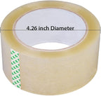 36 Rolls 1.88" X 60 Yards (2.7mil) Clear Packing Shipping Storage Box Sealing Packaging Tape APL1256, 36 Rolls