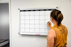 Month Calendar Dry-Erase Scheduling Whiteboard 36" x 24"