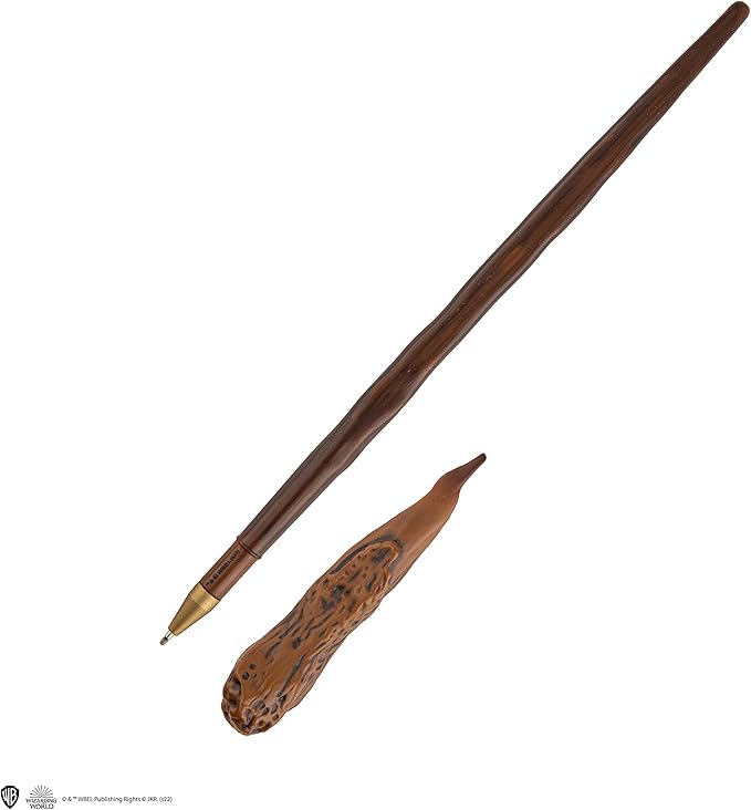 Cinereplicas Harry Potter – Wand Pen with Base and Lenticular Bookmark – Officially Licensed (Ron Weasley)